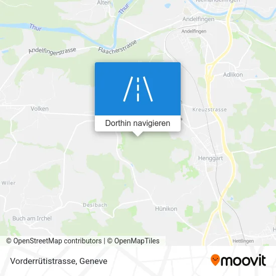 Vorderrütistrasse Karte