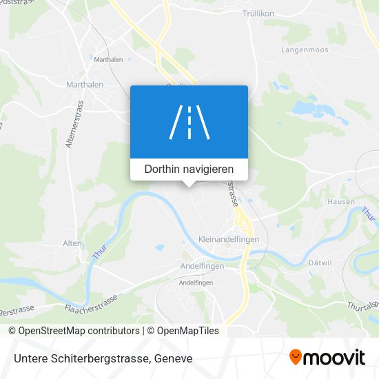 Untere Schiterbergstrasse Karte