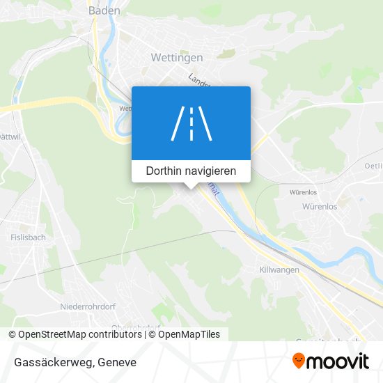 Gassäckerweg Karte