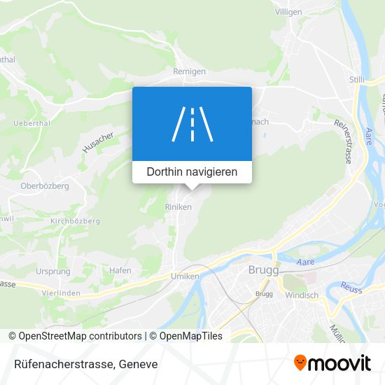 Rüfenacherstrasse Karte