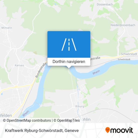 Kraftwerk Ryburg-Schwörstadt Karte