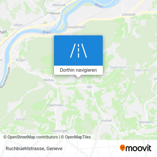 Ruchbüehlstrasse Karte