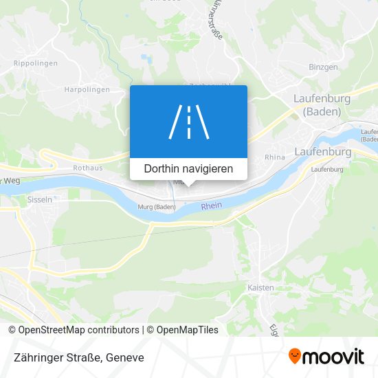 Zähringer Straße Karte