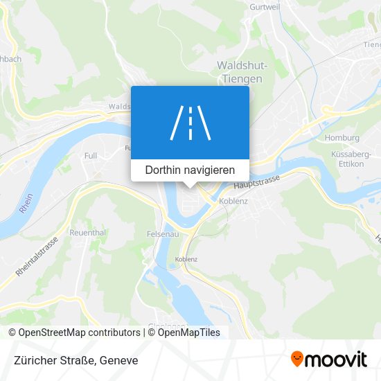 Züricher Straße Karte