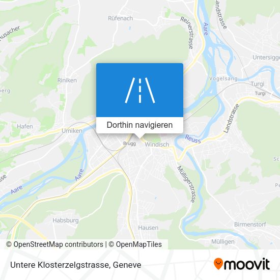 Untere Klosterzelgstrasse Karte