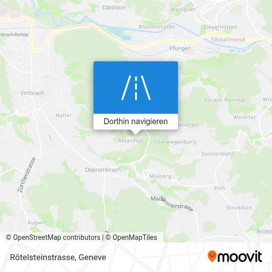 Rötelsteinstrasse Karte