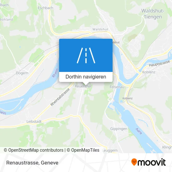 Renaustrasse Karte