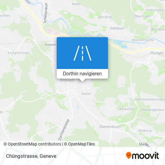 Chüngstrasse Karte