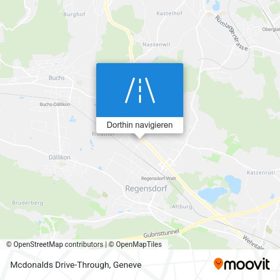 Mcdonalds Drive-Through Karte