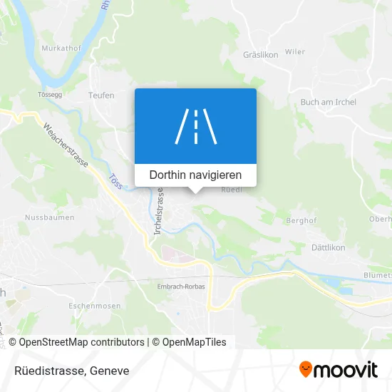 Rüedistrasse Karte