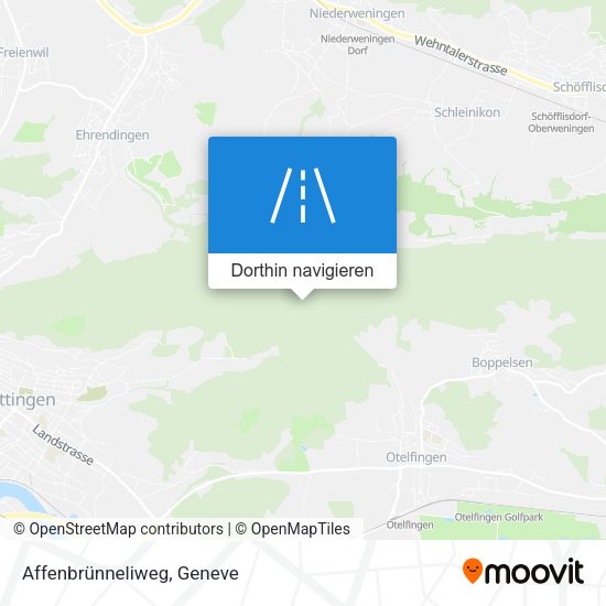 Affenbrünneliweg Karte