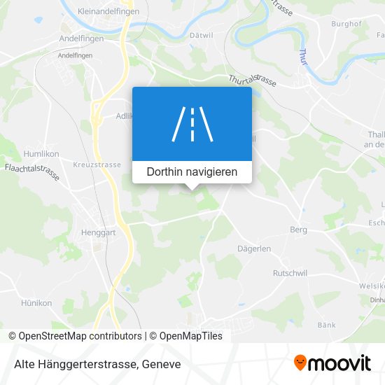 Alte Hänggerterstrasse Karte