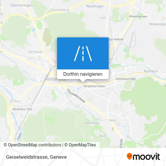 Geiselweidstrasse Karte