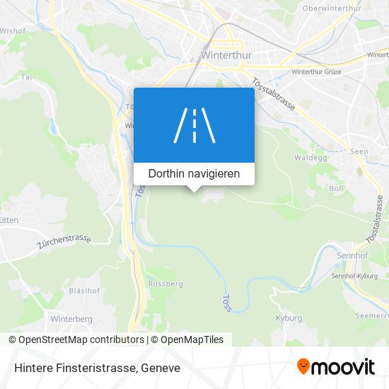 Hintere Finsteristrasse Karte