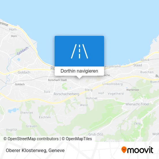 Oberer Klosterweg Karte