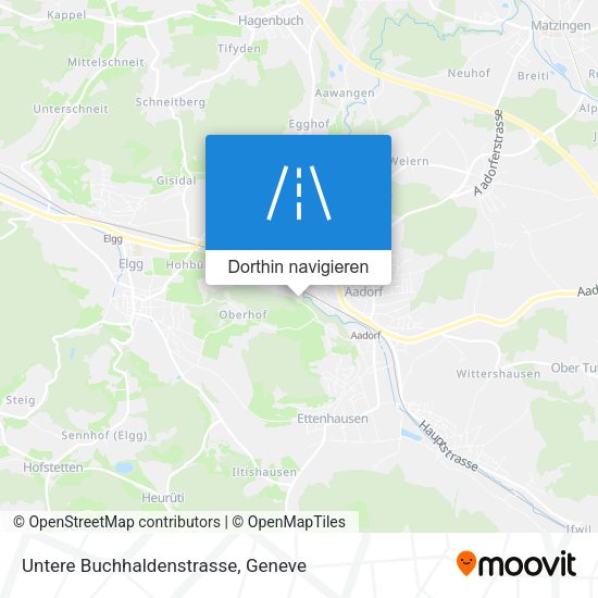 Untere Buchhaldenstrasse Karte