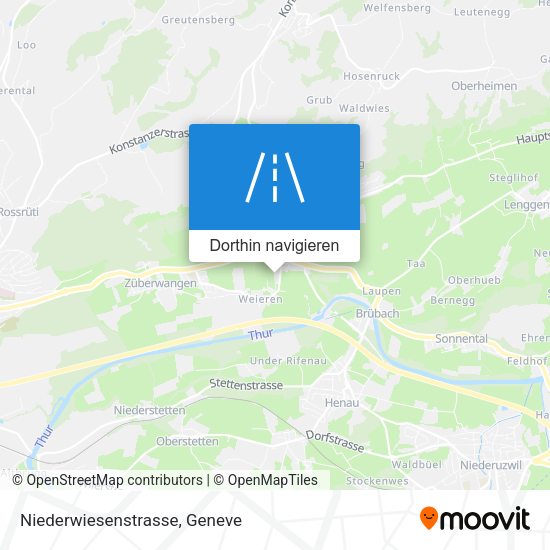 Niederwiesenstrasse Karte