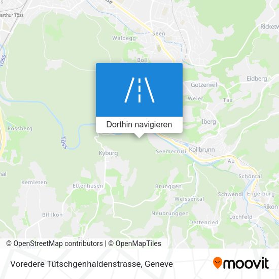 Voredere Tütschgenhaldenstrasse Karte