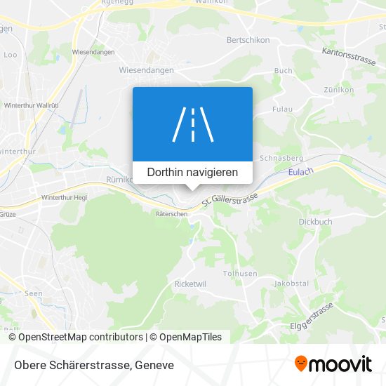 Obere Schärerstrasse Karte