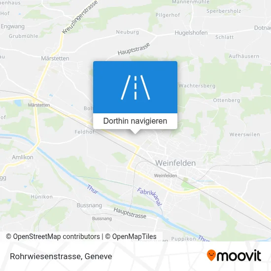 Rohrwiesenstrasse Karte