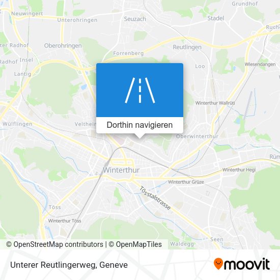 Unterer Reutlingerweg Karte