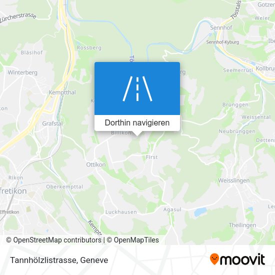 Tannhölzlistrasse Karte