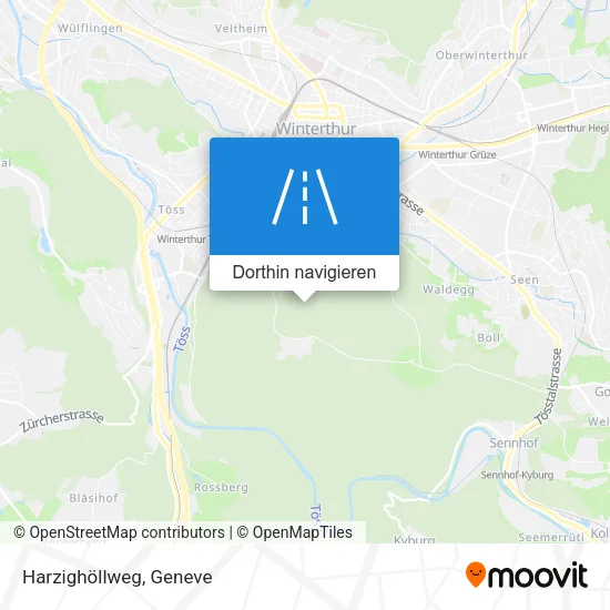 Harzighöllweg Karte