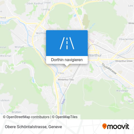 Obere Schöntalstrasse Karte