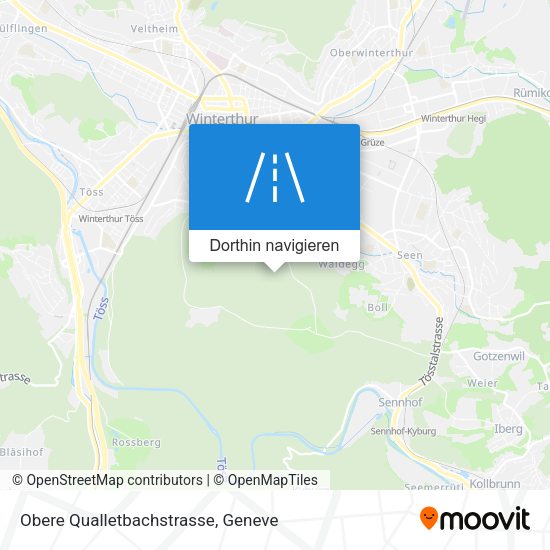 Obere Qualletbachstrasse Karte