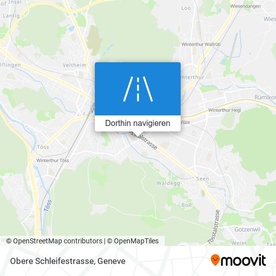 Obere Schleifestrasse Karte