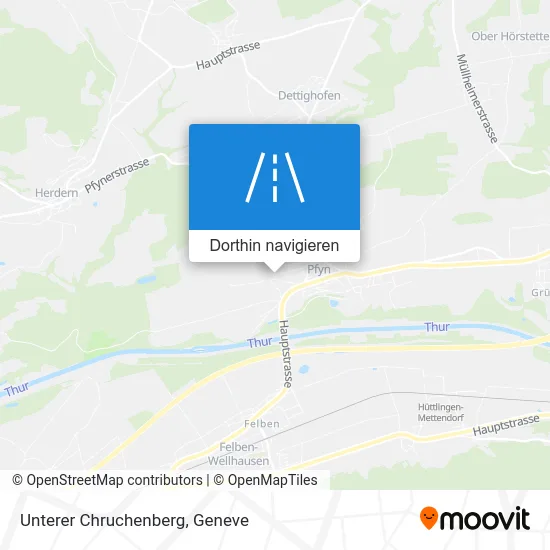 Unterer Chruchenberg Karte