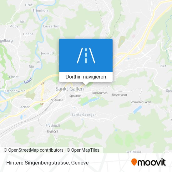 Hintere Singenbergstrasse Karte