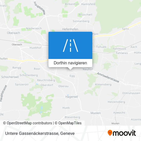 Untere Gassenäckerstrasse Karte