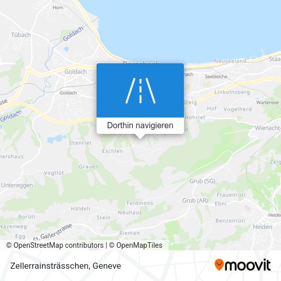 Zellerrainsträsschen Karte