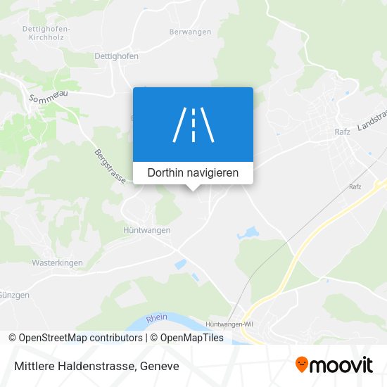 Mittlere Haldenstrasse Karte