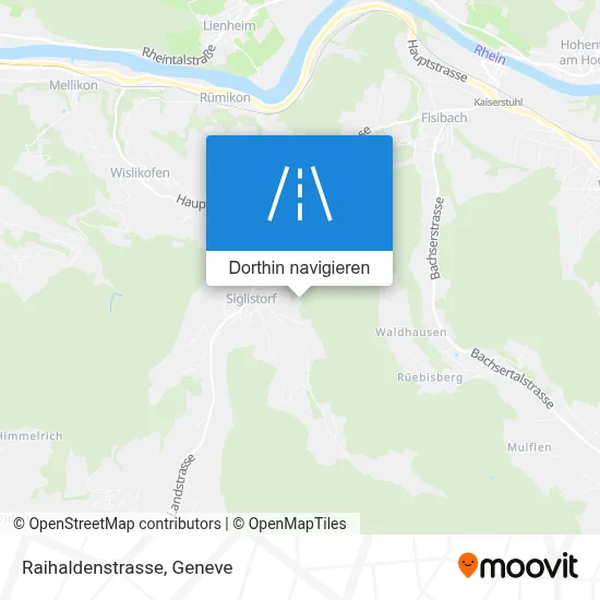 Raihaldenstrasse Karte