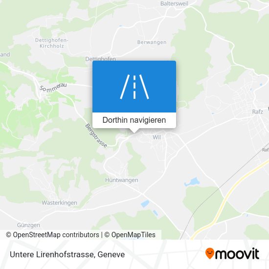 Untere Lirenhofstrasse Karte