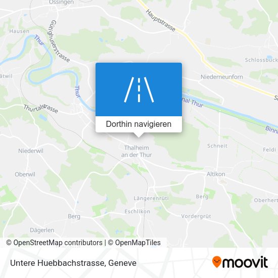 Untere Huebbachstrasse Karte