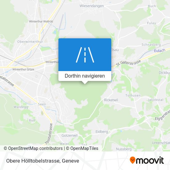 Obere Hölltobelstrasse Karte