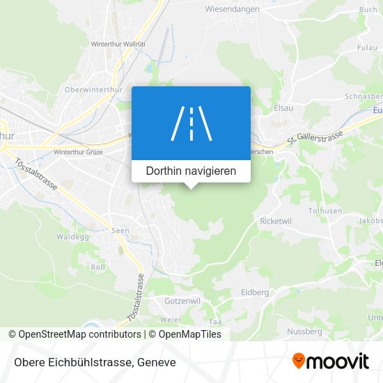 Obere Eichbühlstrasse Karte