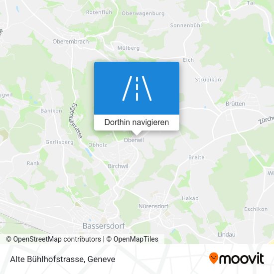 Alte Bühlhofstrasse Karte