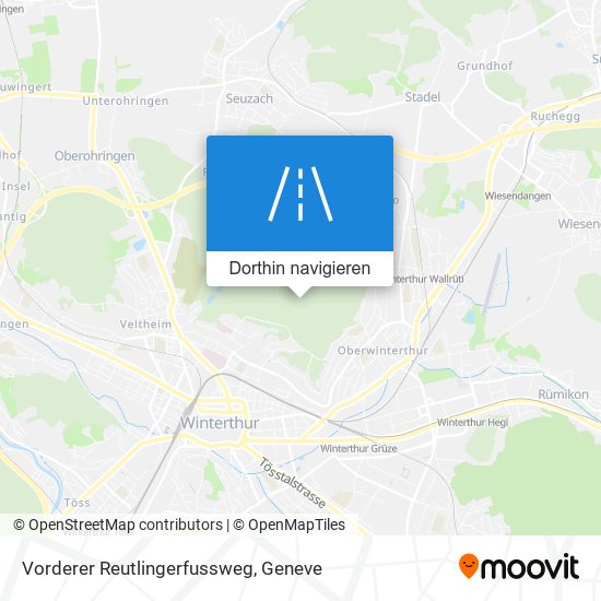 Vorderer Reutlingerfussweg Karte