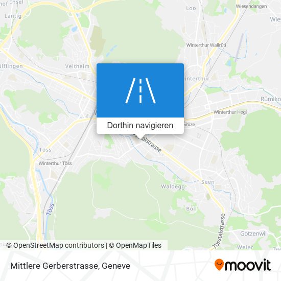 Mittlere Gerberstrasse Karte