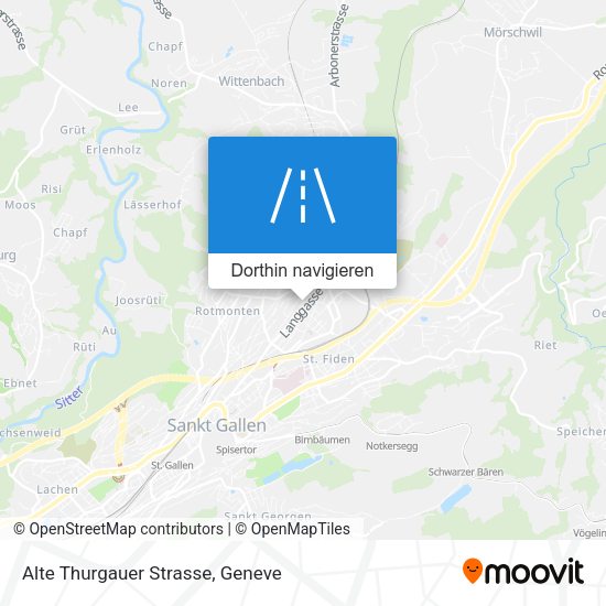 Alte Thurgauer Strasse Karte