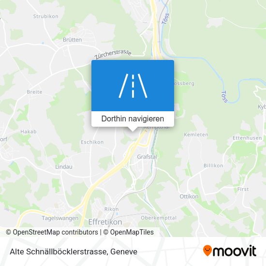 Alte Schnällböcklerstrasse Karte