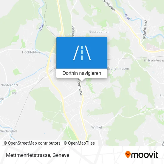 Mettmenrietstrasse Karte