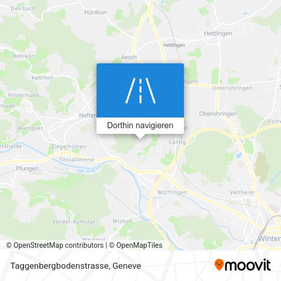 Taggenbergbodenstrasse Karte