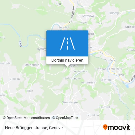 Neue Brünggenstrasse Karte