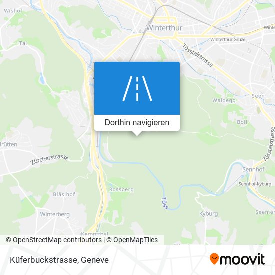 Küferbuckstrasse Karte