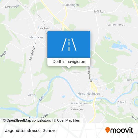 Jagdhüttenstrasse Karte